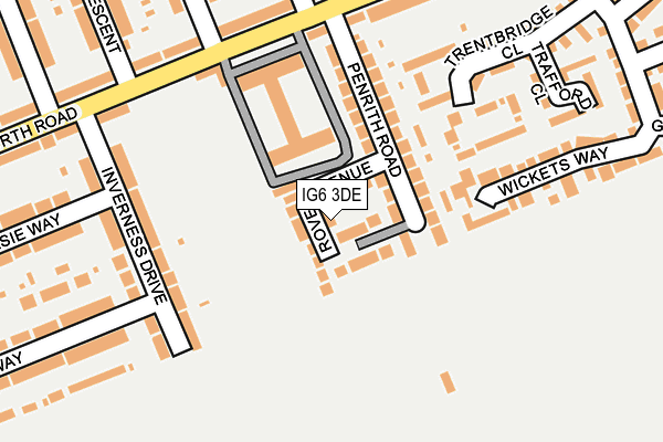 IG6 3DE map - OS OpenMap – Local (Ordnance Survey)