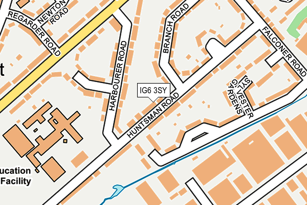 IG6 3SY map - OS OpenMap – Local (Ordnance Survey)