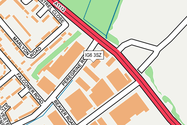 IG6 3SZ map - OS OpenMap – Local (Ordnance Survey)