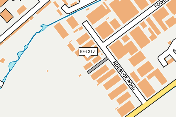 IG6 3TZ map - OS OpenMap – Local (Ordnance Survey)