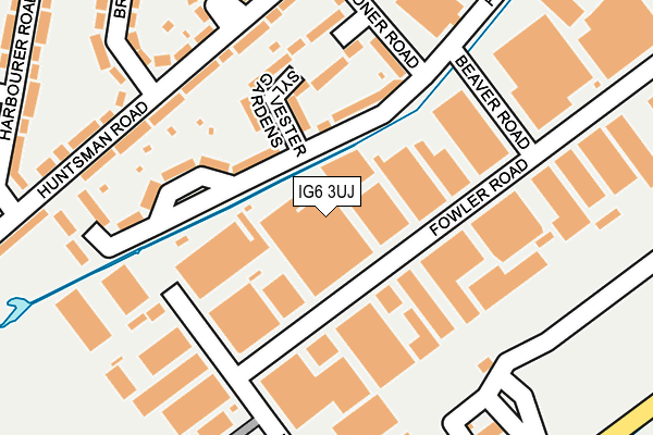 IG6 3UJ map - OS OpenMap – Local (Ordnance Survey)