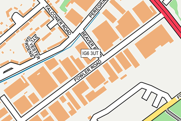 IG6 3UT map - OS OpenMap – Local (Ordnance Survey)