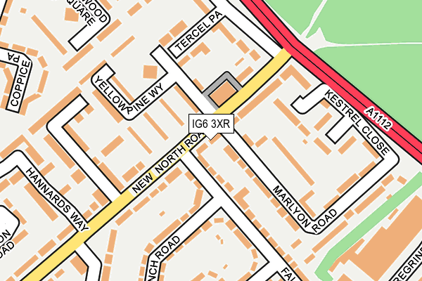 IG6 3XR map - OS OpenMap – Local (Ordnance Survey)