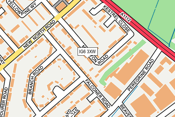IG6 3XW map - OS OpenMap – Local (Ordnance Survey)
