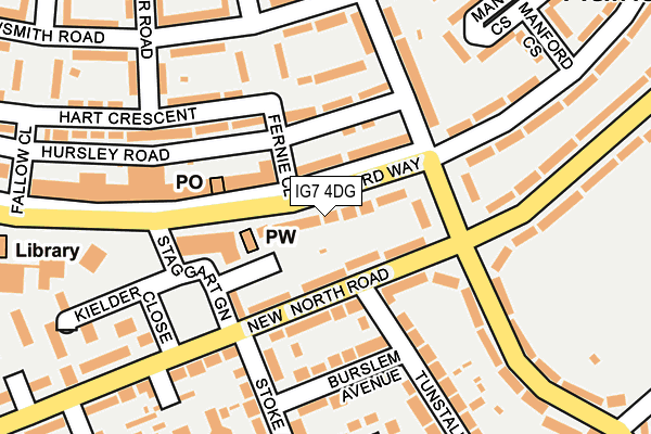 IG7 4DG map - OS OpenMap – Local (Ordnance Survey)