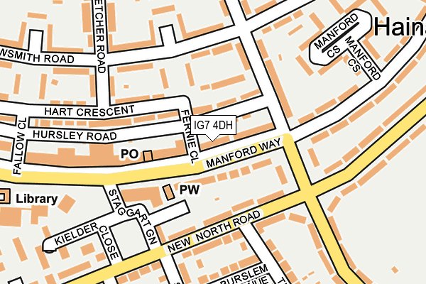 IG7 4DH map - OS OpenMap – Local (Ordnance Survey)