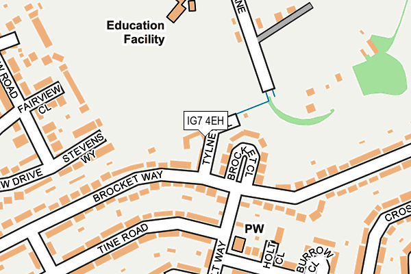 IG7 4EH map - OS OpenMap – Local (Ordnance Survey)