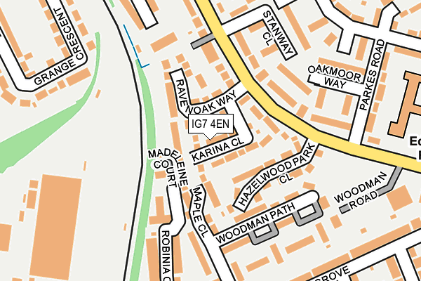 IG7 4EN map - OS OpenMap – Local (Ordnance Survey)