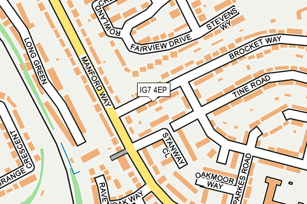 IG7 4EP map - OS OpenMap – Local (Ordnance Survey)