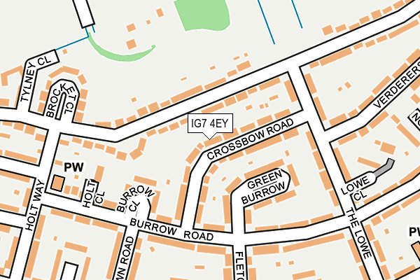 IG7 4EY map - OS OpenMap – Local (Ordnance Survey)