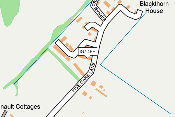 IG7 4FE map - OS OpenMap – Local (Ordnance Survey)