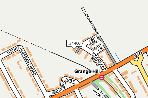 IG7 4GJ map - OS OpenMap – Local (Ordnance Survey)