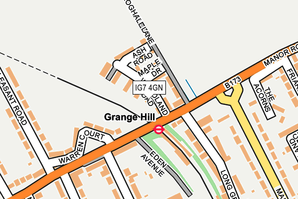 IG7 4GN map - OS OpenMap – Local (Ordnance Survey)