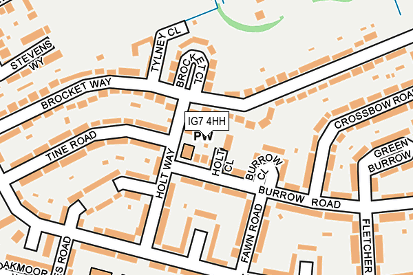 IG7 4HH map - OS OpenMap – Local (Ordnance Survey)