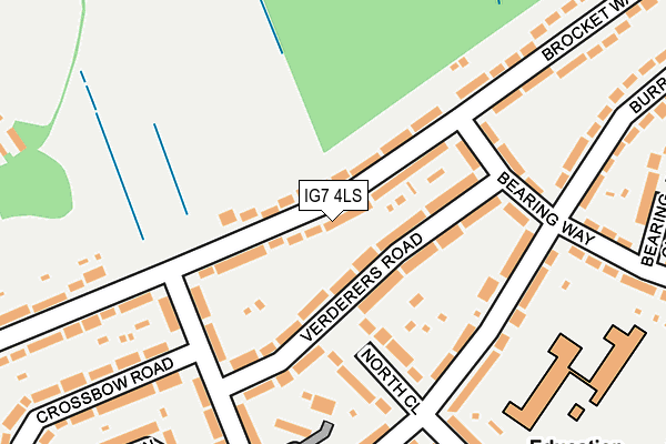 IG7 4LS map - OS OpenMap – Local (Ordnance Survey)