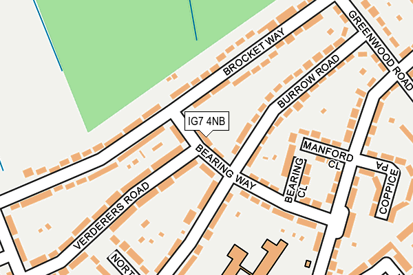 IG7 4NB map - OS OpenMap – Local (Ordnance Survey)