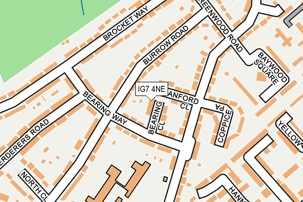 IG7 4NE map - OS OpenMap – Local (Ordnance Survey)