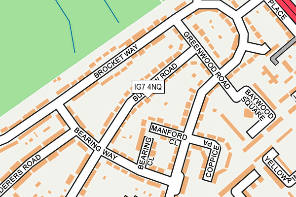 IG7 4NQ map - OS OpenMap – Local (Ordnance Survey)