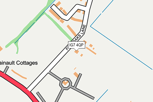 IG7 4QP map - OS OpenMap – Local (Ordnance Survey)
