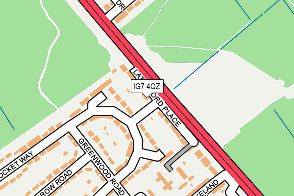 IG7 4QZ map - OS OpenMap – Local (Ordnance Survey)