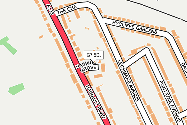 IG7 5DJ map - OS OpenMap – Local (Ordnance Survey)