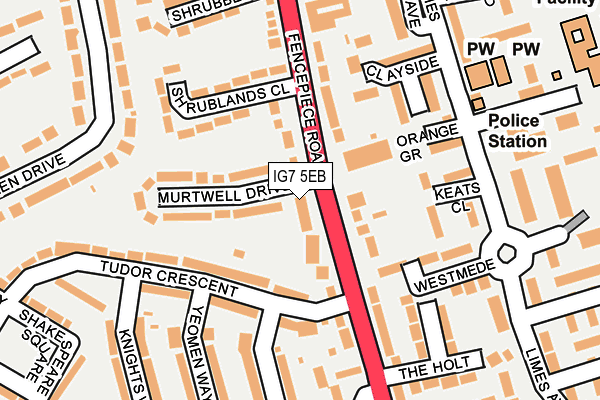 Map of ST PATRICK'S PLACE LIMITED at local scale