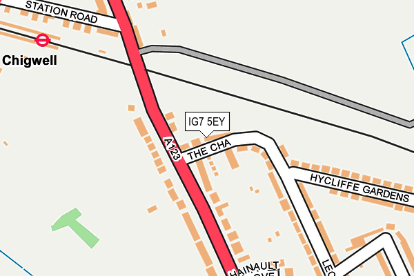 IG7 5EY map - OS OpenMap – Local (Ordnance Survey)