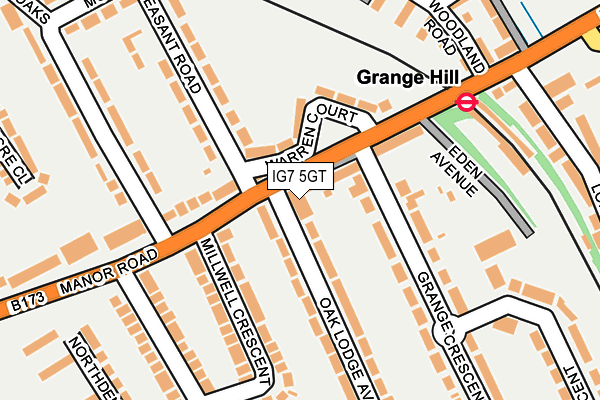 IG7 5GT map - OS OpenMap – Local (Ordnance Survey)