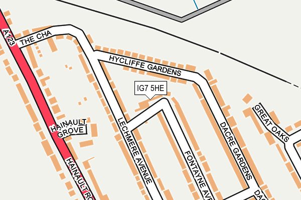 IG7 5HE map - OS OpenMap – Local (Ordnance Survey)