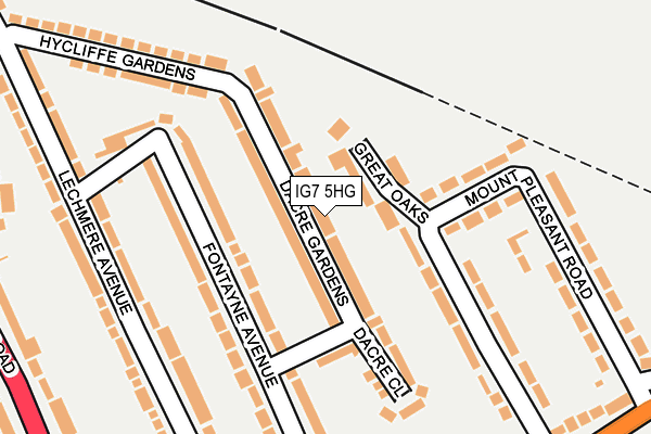 IG7 5HG map - OS OpenMap – Local (Ordnance Survey)