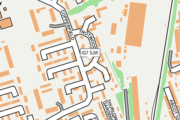 IG7 5JW map - OS OpenMap – Local (Ordnance Survey)