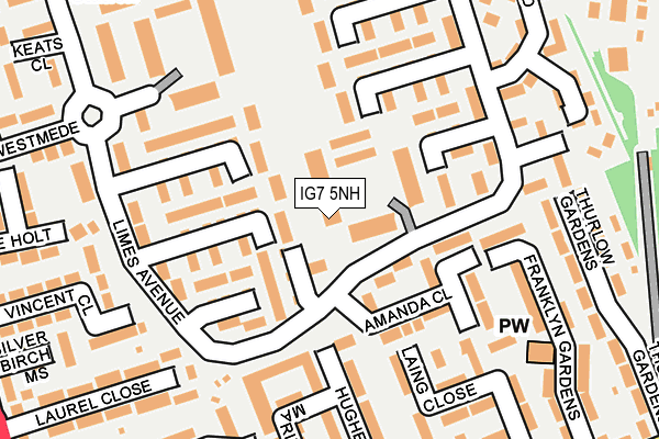 IG7 5NH map - OS OpenMap – Local (Ordnance Survey)