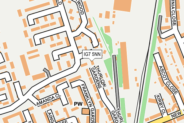 IG7 5NN map - OS OpenMap – Local (Ordnance Survey)