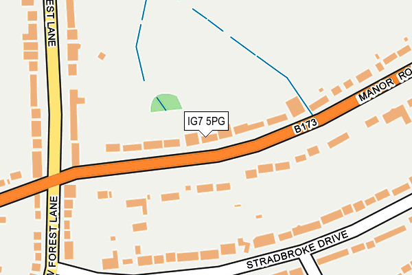 IG7 5PG map - OS OpenMap – Local (Ordnance Survey)