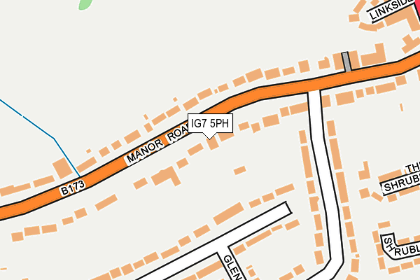 IG7 5PH map - OS OpenMap – Local (Ordnance Survey)