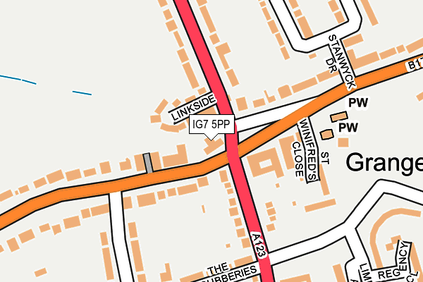 IG7 5PP map - OS OpenMap – Local (Ordnance Survey)