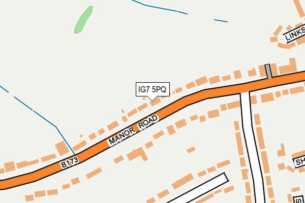 IG7 5PQ map - OS OpenMap – Local (Ordnance Survey)
