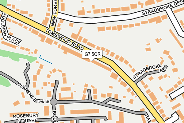 IG7 5QR map - OS OpenMap – Local (Ordnance Survey)