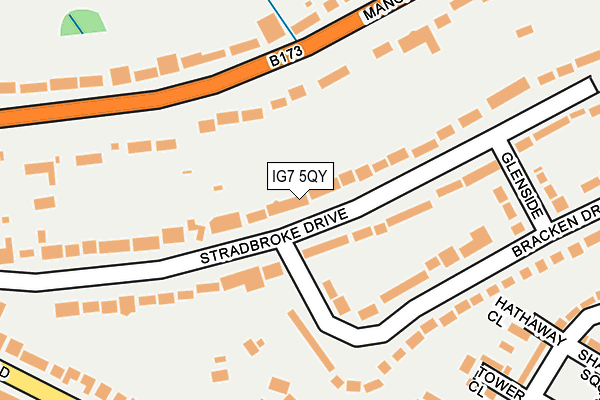 Map of GREENLAND STREET 717 LTD at local scale