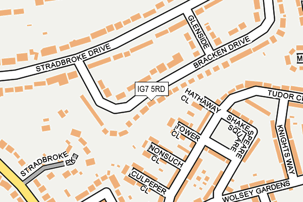 IG7 5RD map - OS OpenMap – Local (Ordnance Survey)