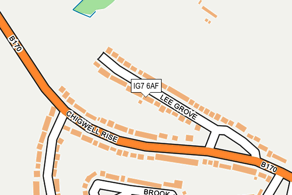 IG7 6AF map - OS OpenMap – Local (Ordnance Survey)