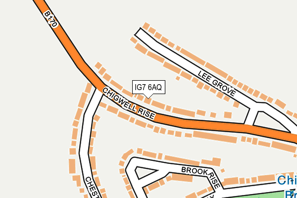 IG7 6AQ map - OS OpenMap – Local (Ordnance Survey)