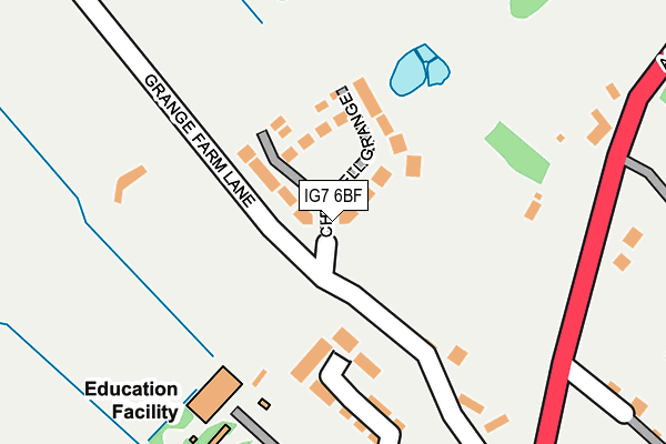IG7 6BF map - OS OpenMap – Local (Ordnance Survey)