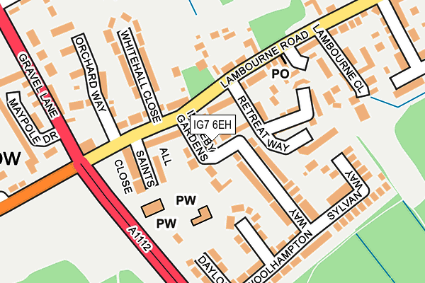 IG7 6EH map - OS OpenMap – Local (Ordnance Survey)
