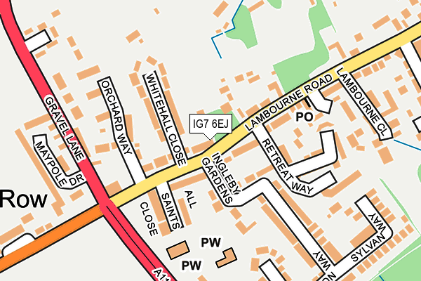 IG7 6EJ map - OS OpenMap – Local (Ordnance Survey)