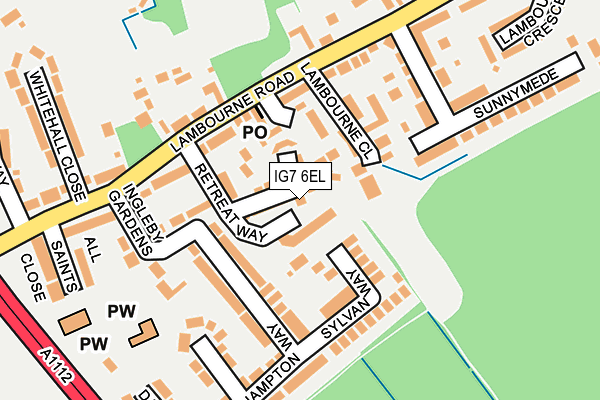 IG7 6EL map - OS OpenMap – Local (Ordnance Survey)