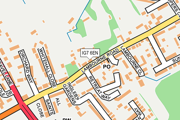 IG7 6EN map - OS OpenMap – Local (Ordnance Survey)