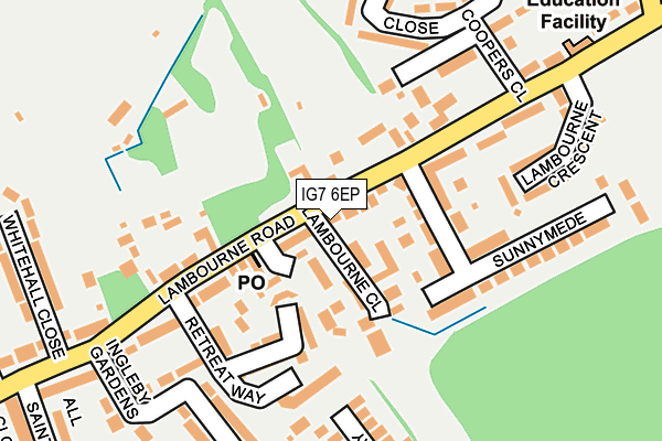 IG7 6EP map - OS OpenMap – Local (Ordnance Survey)