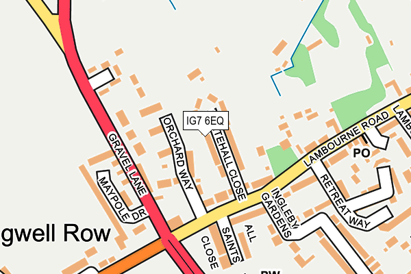IG7 6EQ map - OS OpenMap – Local (Ordnance Survey)