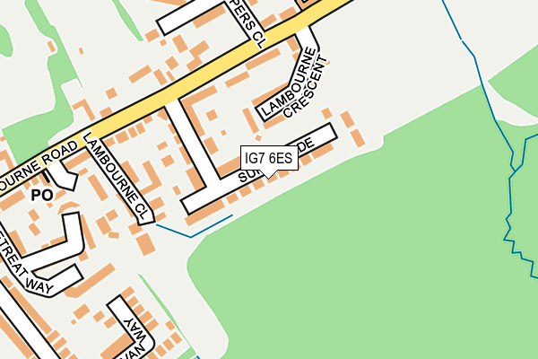 IG7 6ES map - OS OpenMap – Local (Ordnance Survey)